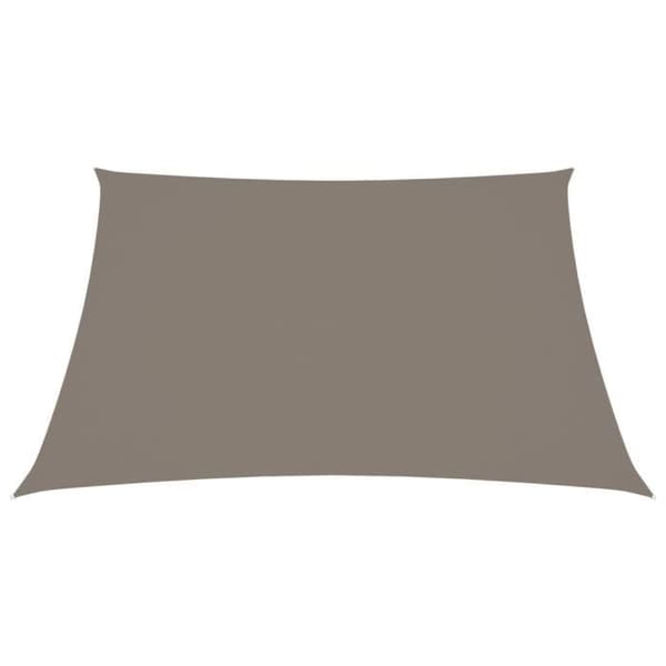 vidaXL Parasol Sail Oxford Tyg Rektangulär 2,5x3 m Taupe