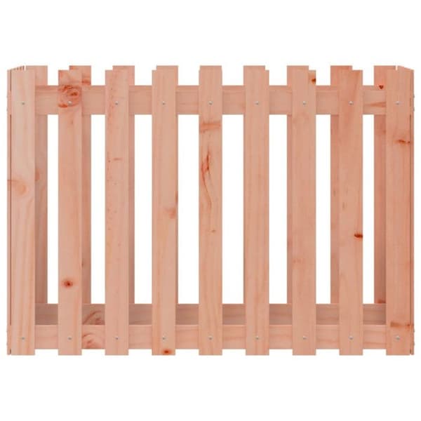 vidaXL Garden Raised Bed Staket Design Solid Douglas Wood 832485