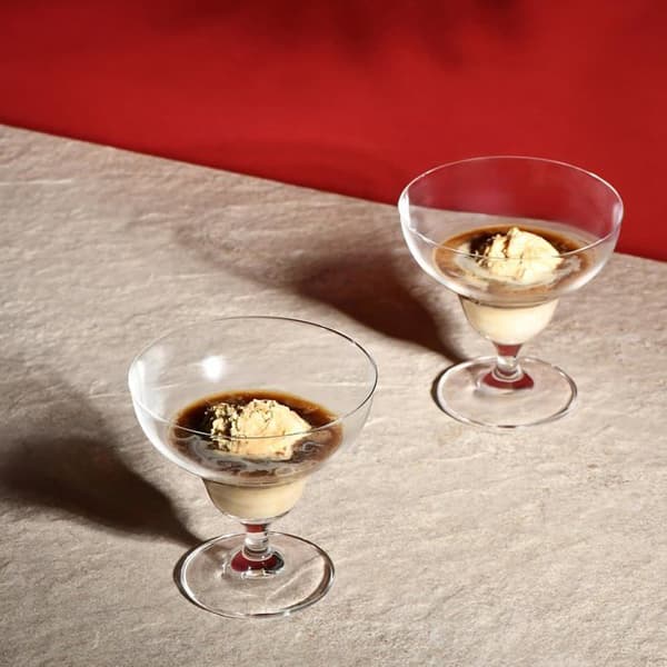 Krosno Dessertkoppar Set om 6 340 ml Kristall utan bly Eleganta