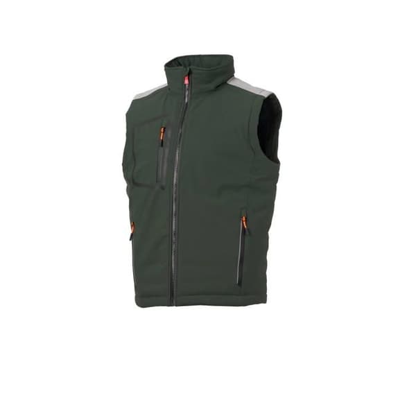 Payper Wear Stream Lite Pad utan ärmar arbetsjacka - skoggrön/svart