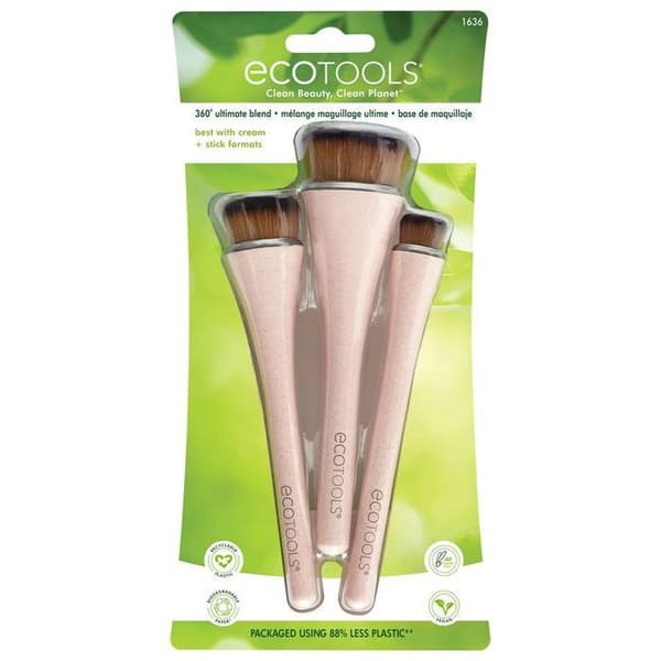 Makeupborstar - GENERIC - 360 Ultimate Blend - 3 kupolhuvuden - Snabb applicering - Perfekt finish