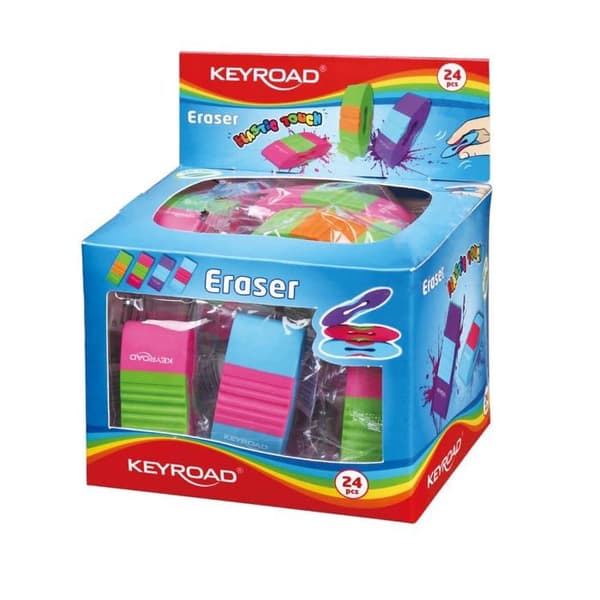Universalgummi - Keyroad - Elastisk Touch - 24 stycken - Blandade färger - För barn