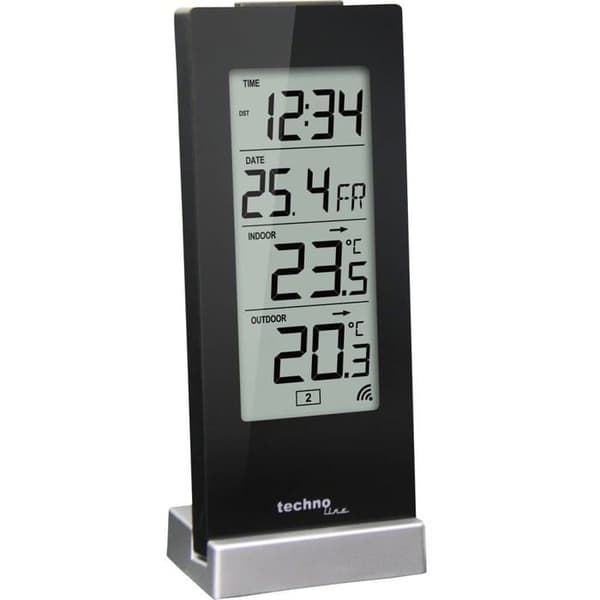 Radiostyrd termometer Techno Line WS 9767 svart
