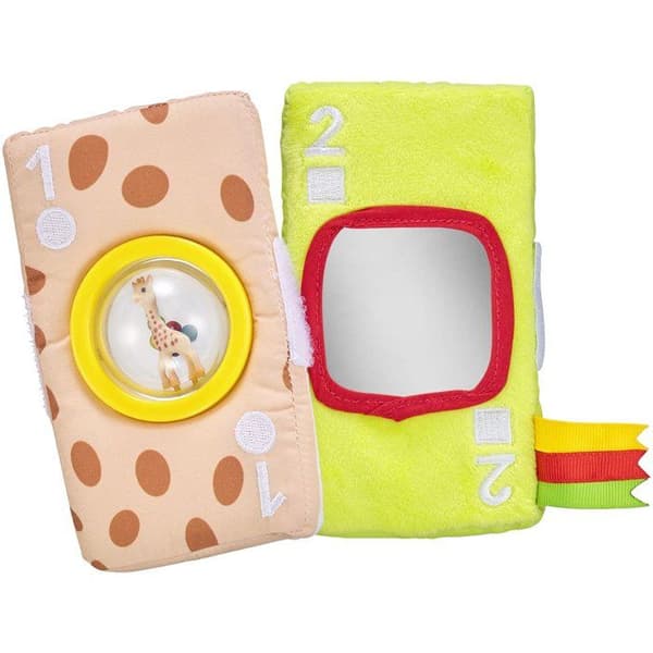 Sensoriska kort - SOPHIE LA GIRAFE - Mina sensoriska kort - Olika material - Inbyggd punktskrift