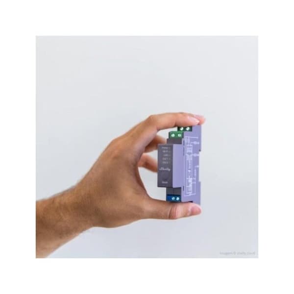 DIN Rail modul 2 kanaler WiFi torrkontakt PRO version - Shelly