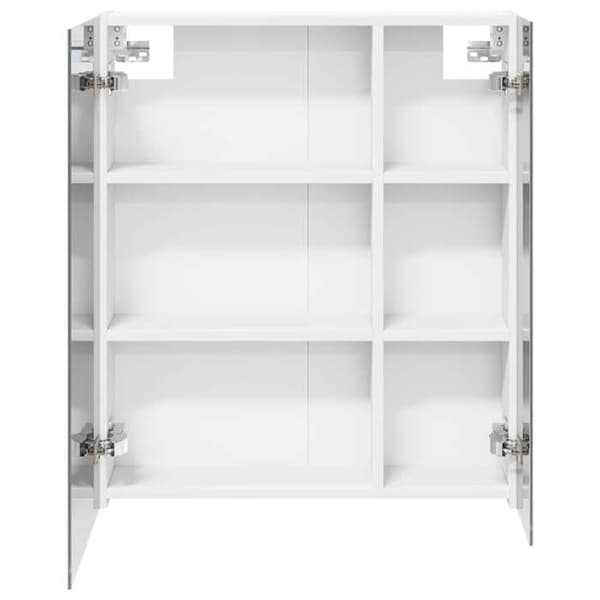 vidaXL Badrumsspegelskåp Vit 60 x 14,5 x 70 cm 889055