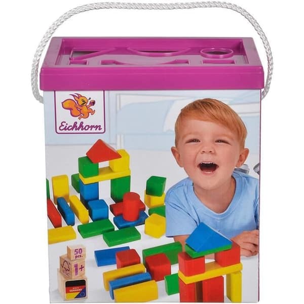 SIMBA MATTONCINI COLORATI LEGNO 50 PZ