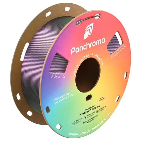 Filament PLA - POLYMAKER - PolyTerra PLA - Starlight Nebula (Multifärgad) - Bioplast - Lätt att använda