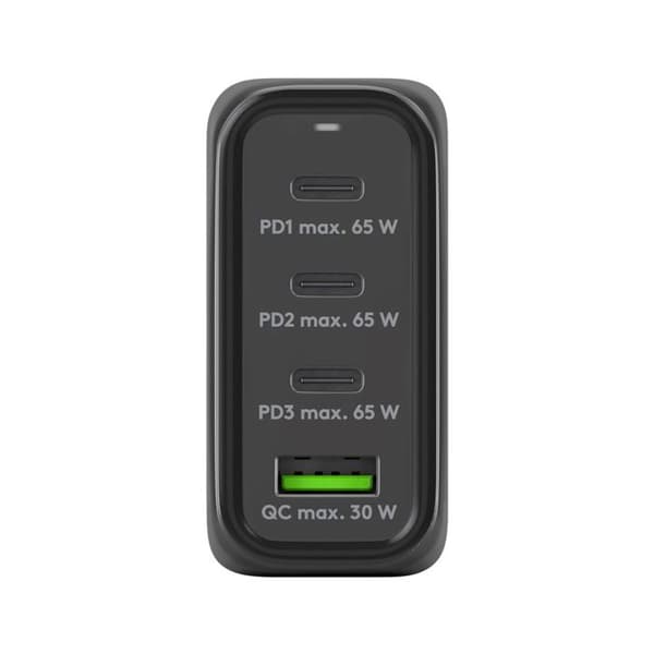 CONECTICPLUS Laddare för väggkontakt 3x USB typ C och USB typ A 68 Watt - Svart