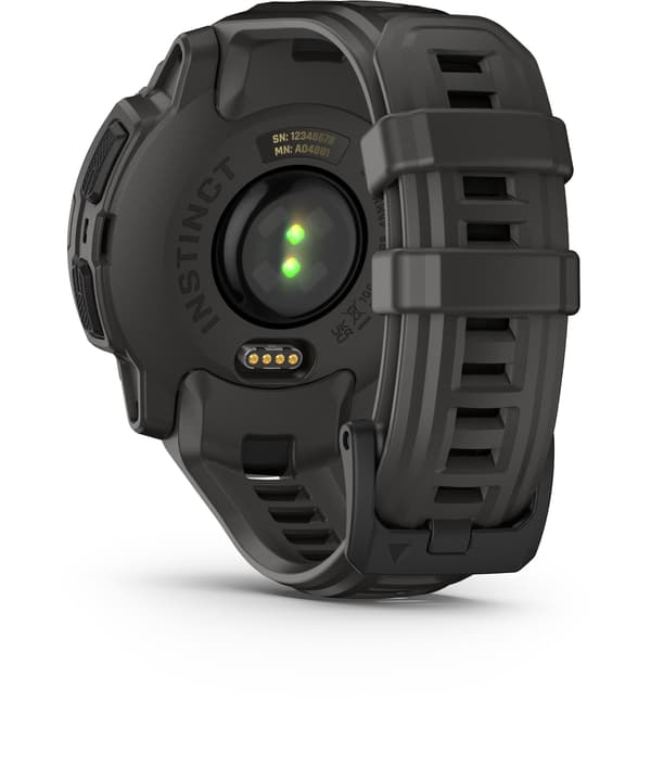 Sportigt smartur - GARMIN - Instinct E - 45 mm - Svart/Grå kol