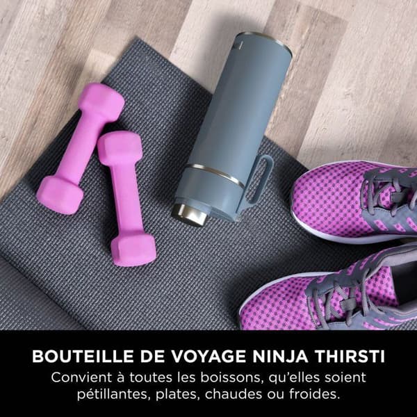 Isolerad vattenflaska Thirsti - NINJA - Denimblå - 530 ml - Rostfritt stål