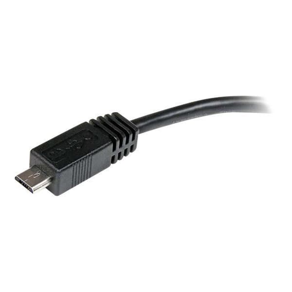 Mikro USB till Mini USB adapterkabel - STARTECH - 15 cm - Synkronisering - Laddning - Svart