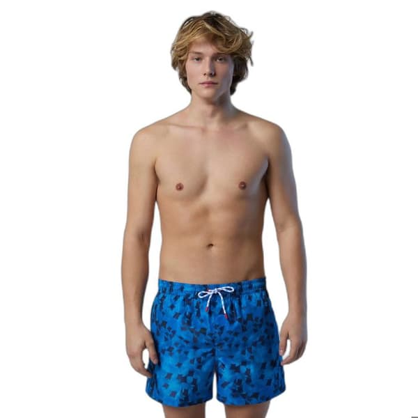 Shorts med tryck i Repreve-tyg North Sails Basic Volley