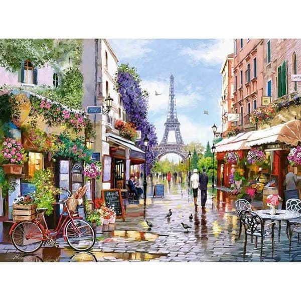 Pussel 3000 bitar: Paris i blommor