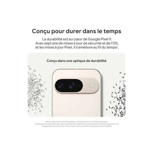 Smartphone - GOOGLE - Pixel 9 - 6,3" - 128 Go - 5G - Dubbel SIM - Mandelgrön