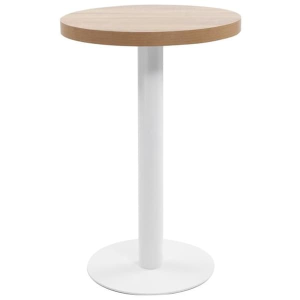 vidaXL Bistrobord Ljusbrunt 50 cm MDF