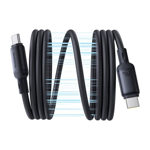 Typ-C-kabel - BASEUS - PicoGo - 240 W - 1 m - Magnetisk
