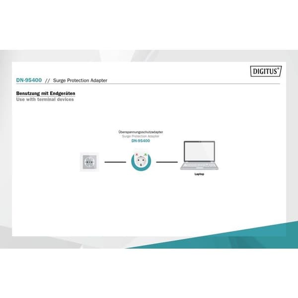 Reseadapter - universell kontakt - reseadapter för Digitus - DN-95400-5