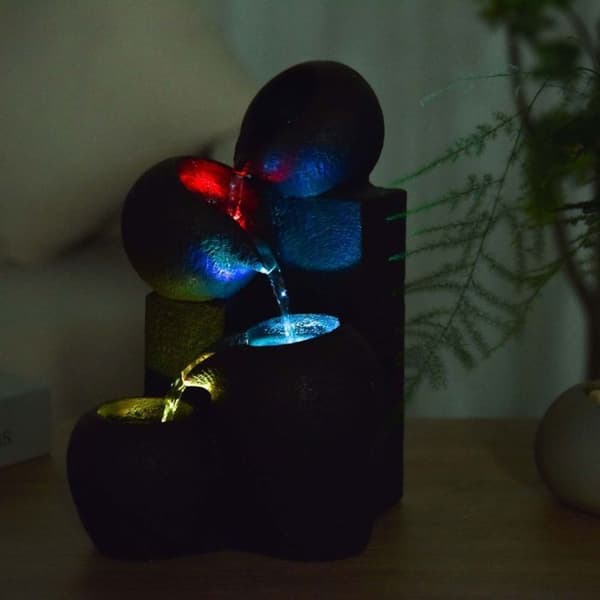 Zen hartsfontän med LED Luba