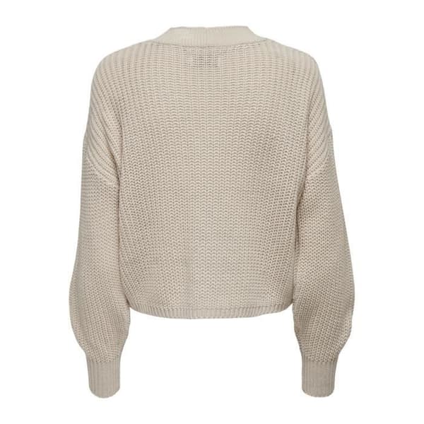 Långärmad kofta för kvinnor Only onlcarol nice - beige - XL
