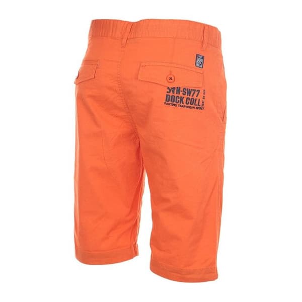 Bermuda kille - VENT DU CAP - ECANARY - 100% bomull - Orange - Knappade bakfickor