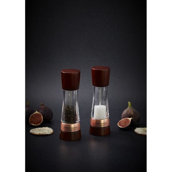 Peppar- och saltkvarn Cole & Mason Derwent Chestnut - 19 cm - Roséguld