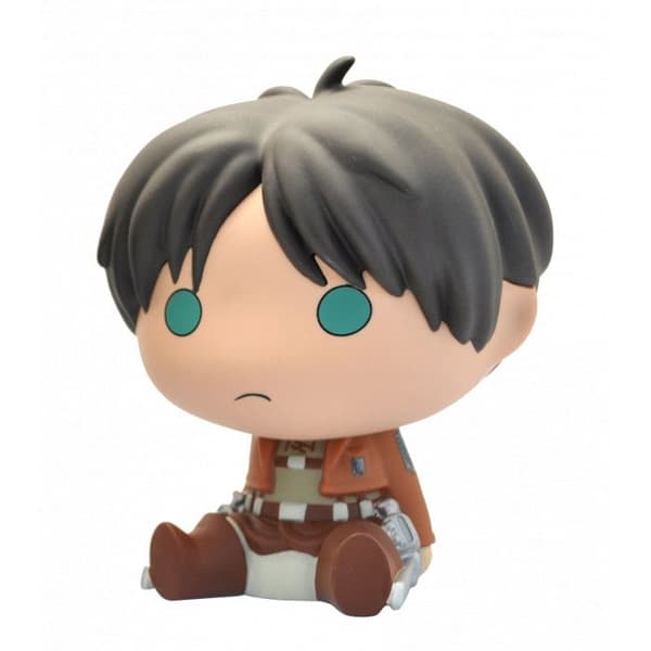 Figurine - ATTACK ON TITAN - Chibi Eren - Mini-Tirelire - 13cm - Multikolor - Barn