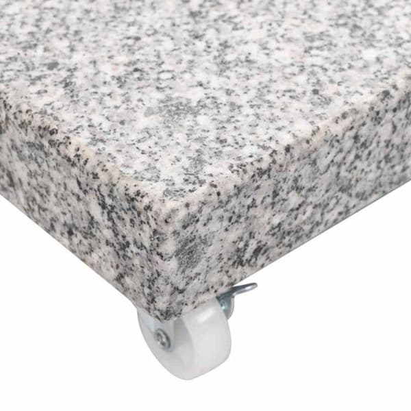 vidaXL Parasoll Base Granit 30 kg Square Grå