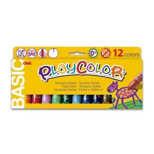 Gouachefärg - PLAYCOLOR - Basic One - 12 Färger - 10g - Lätt att Använda