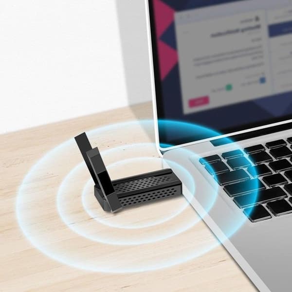USB 3.0 WiFi-adapter med antenner, 5,8 GHz
