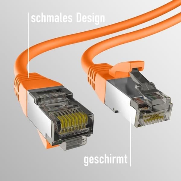 Orange CAT8.1 patchkabel 3 m RJ45 S/FTP PIMF