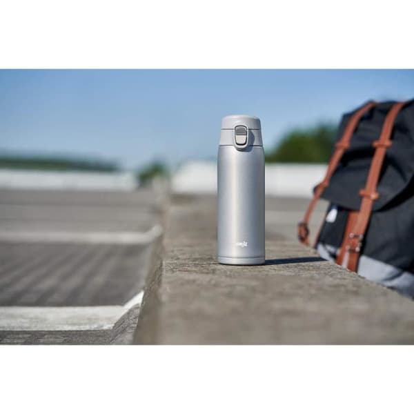 EMSA Travel Mug Light 0.4L - Dubbelväggigt rostfritt stål - Grå