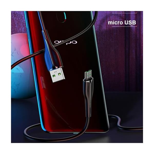 USAMS MicroUSB Laddkabel 1m Vit