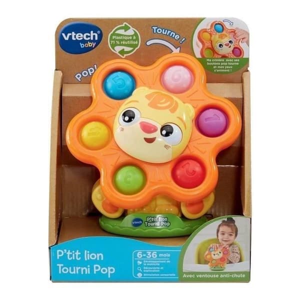 VTECH P'TIT LION TOURNI POP (ÅTERANVÄND PLAST)