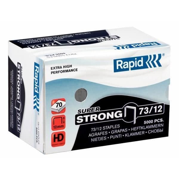 RAPID Box med 5000 73/12 mm Superstarka häftklammer