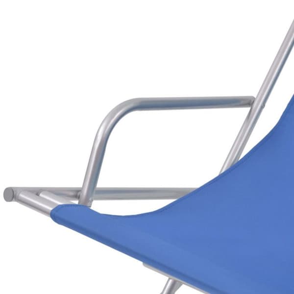 vidaXL 2x Fällbara Terrassstolar Solsäng Uteplats Strand Camping 42935