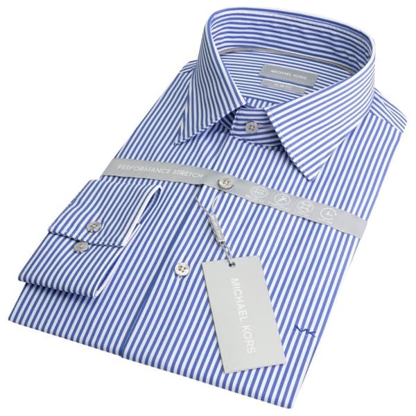Slim fit skjorta med ränder Michael Kors Performance