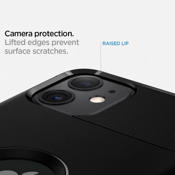 Fodral - Spigen - Robust rustning - Svart - Militärt skydd - Matt finish - Elegant design