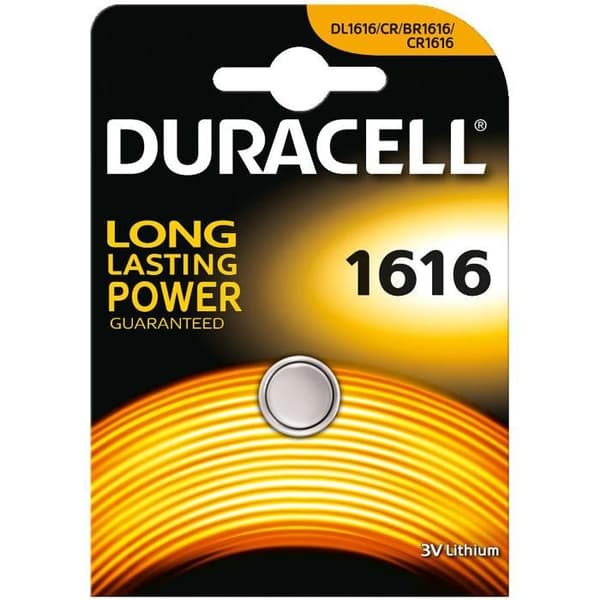 Duracell CR1616 batteri för bilnyckel
