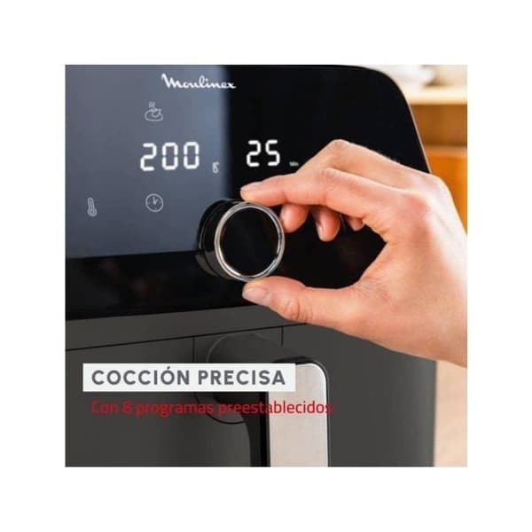 MOULINEX Easy Fry Mega, luftfritös 7,5 L, oljefri friterare, 8 program EZ855HF0