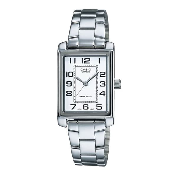 Damklocka - Casio - LTP-1234PD-7BEG - Rostfritt stål - Quartz - 5 atm