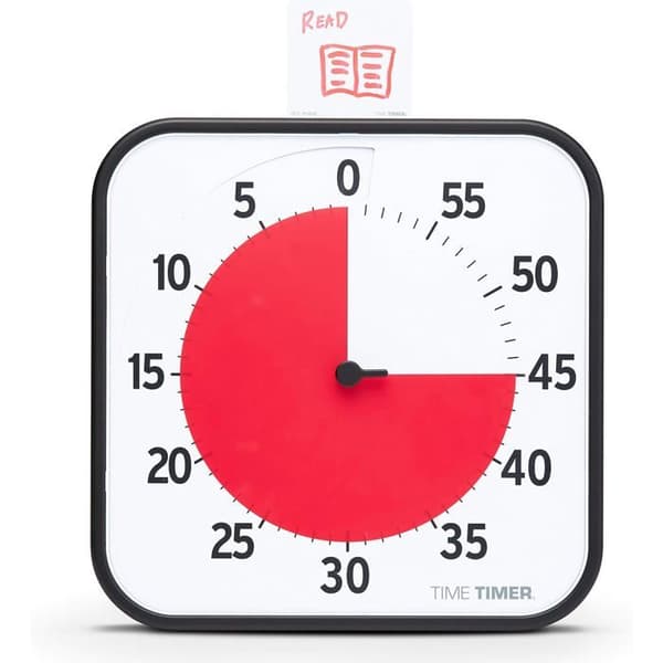Visuell Timer - TIME TIMER - Original Stor - 30cm - Nedräkning - Svart
