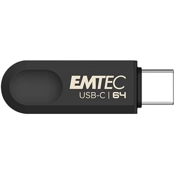 USB-minne - EMTEC - C280 - 64 Go - USB 3.2 Typ-C - Läsning 80 Mo/s