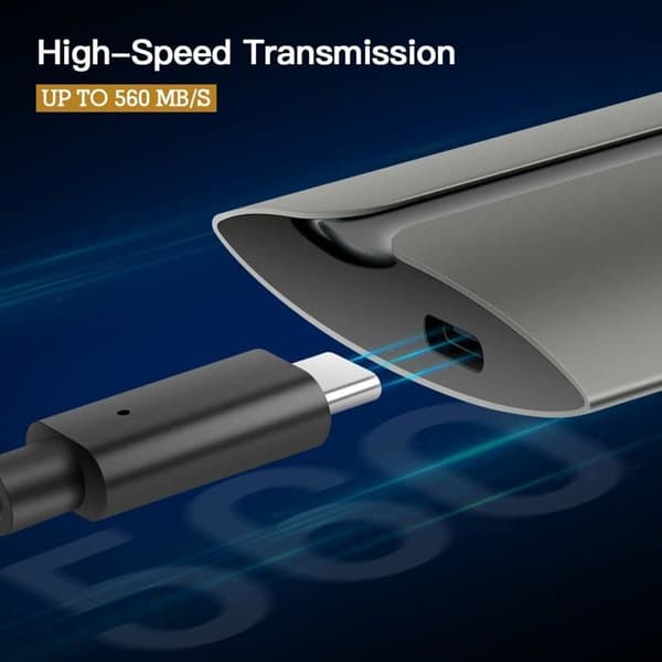 SSD Extern - HIKSEMI - T300S - 512 Go - USB 3.2 Typ C - Hastighet 560 Mo/s