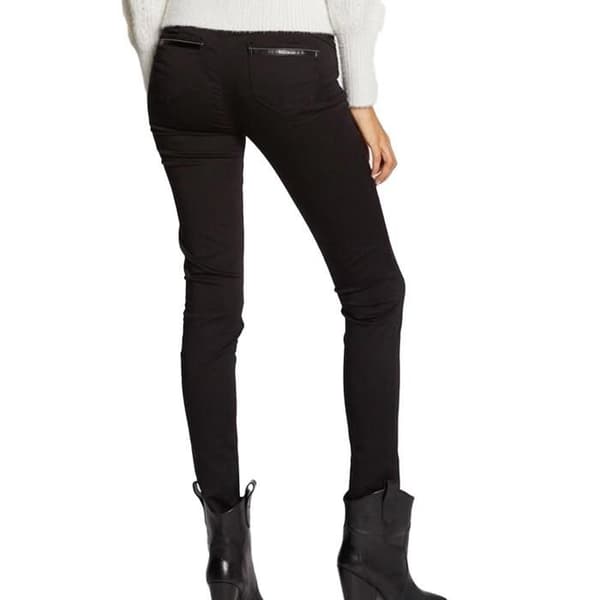 Svart Slim Fit Byxa Dam Morgan PACO