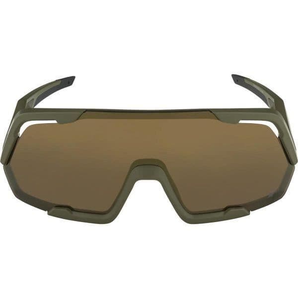 Solslickar - ALPINA - Rocket Q-Lite - Oliv Matt - UV-skydd 100% - One size