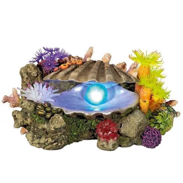 Nobby Pet Seashell Aquarium Dekoration med växter