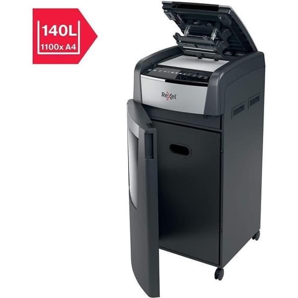 Dokumentförstörare - REXEL - Auto+ 750X - Korsklipp - Säkerhet P4 - 750 Sidor