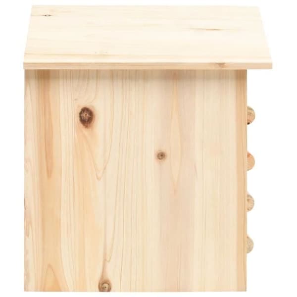 Fladdermushus - VIDAXL - Massiv gran - 30x20x38 cm - Brun