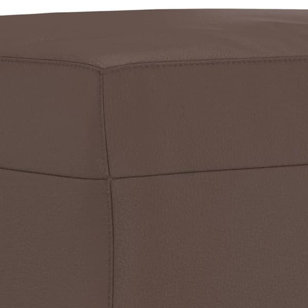 Repose pied Marron 70x55x41 cm Similicuir